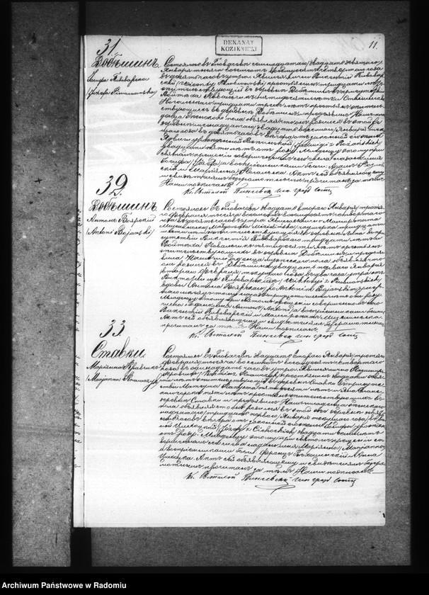 image.from.unit.number "[Duplikat akt urodzonych, zaślubionych i zmarłych parafii Głowaczów za 1884 rok]"