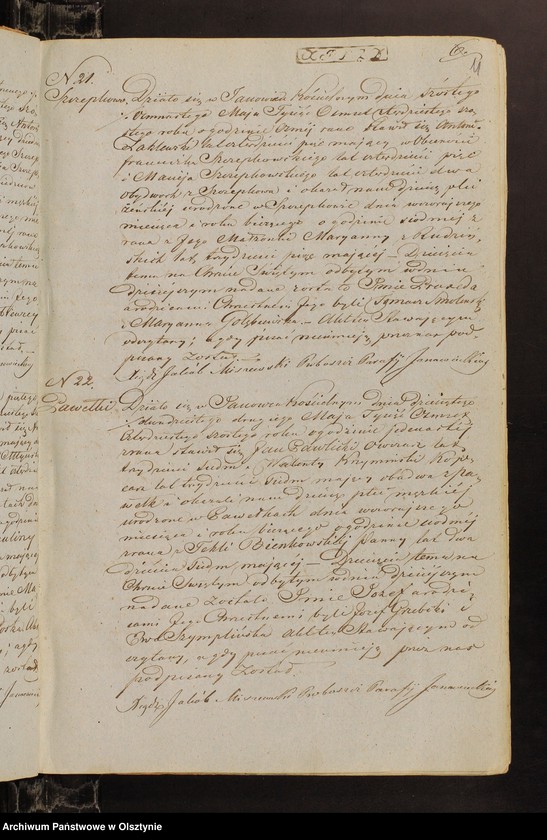 image.from.unit.number "Duplicat Akt Urodzenia, Zaslubienia i Zeyścia Urzędnika Stanu Cywilnego Parafij Janowieckiej za rok 1846"