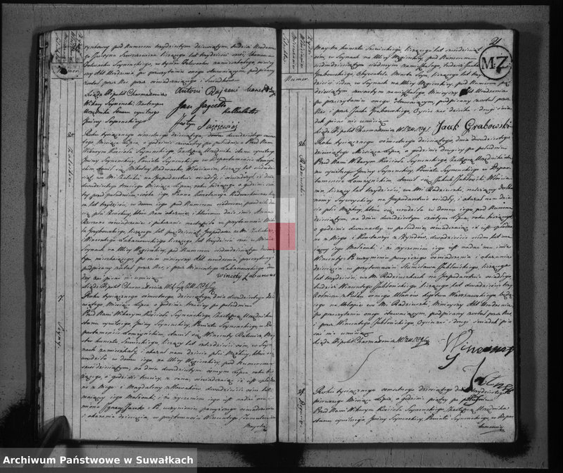image.from.unit.number "Akta stanu cywilnego urodzonych w gminie seyneńskiey od 1-go maja 1810 roku"