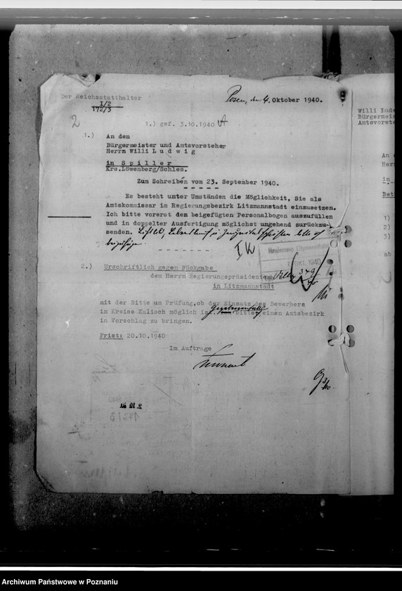 Obraz 6 z jednostki "Ludwig, Willi - komisarz obwodowy"