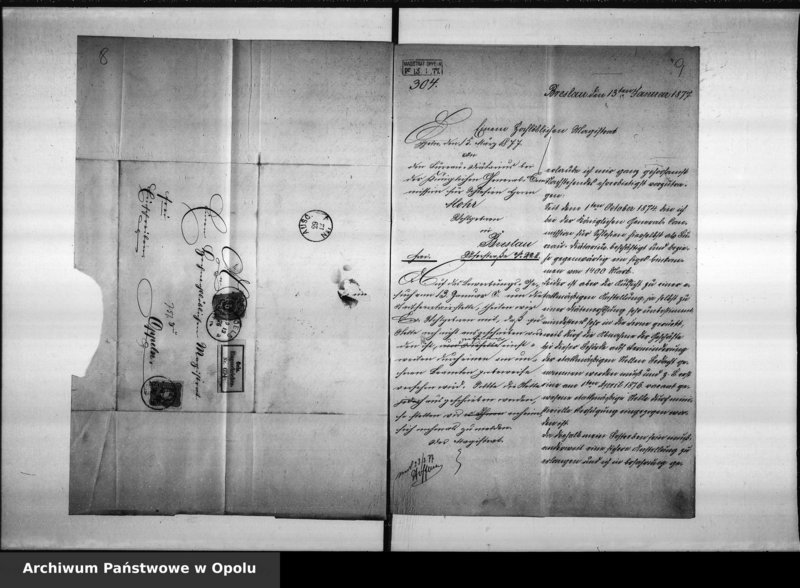 Obraz 10 z jednostki "Acta des Magistrats zu Oppeln betreffend die Wiederbesetzung der durch den Tod des p. Heyne erledigten Stadt - Secretair - Stelle"