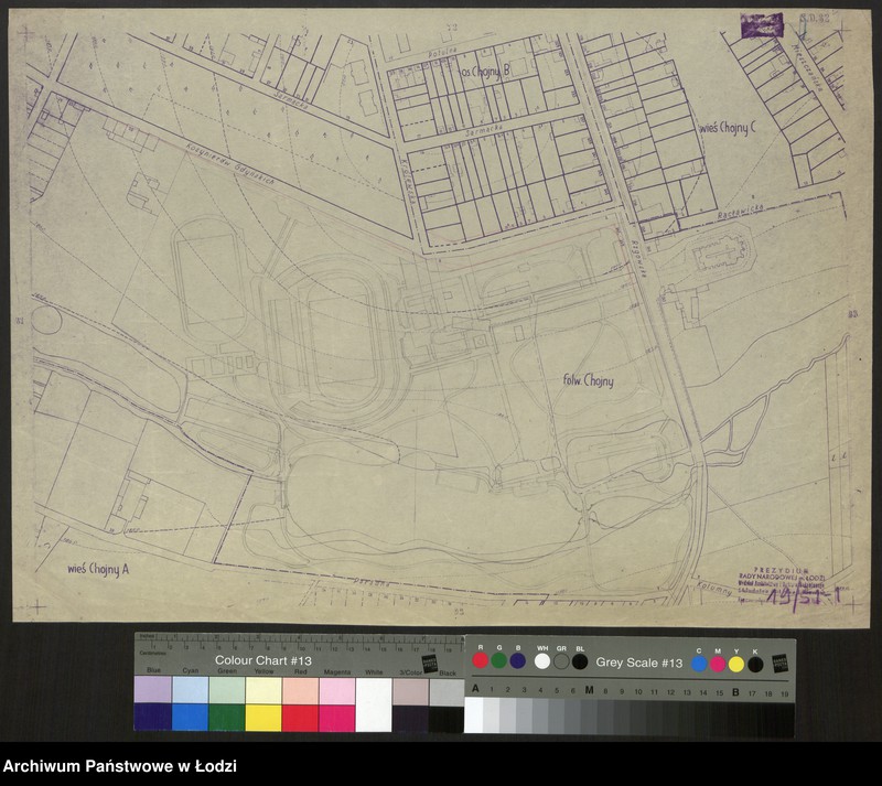 Obraz 1 z jednostki "Plan m. Łodzi 1:2000, odbitki. Sekcja SO 82"