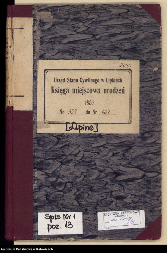 image.from.unit.number "Księga urodzeń T.2 nr 359-607"