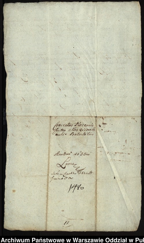 image.from.unit.number "Ekstrakt z ks. gr. łomżyńskich protestacji konwentu z 1688 roku przeciw szlachcie z dóbr Wierzbowo o zniszczenie płotów granicznych i szkody wyrządzone w dobrach klasztornych"