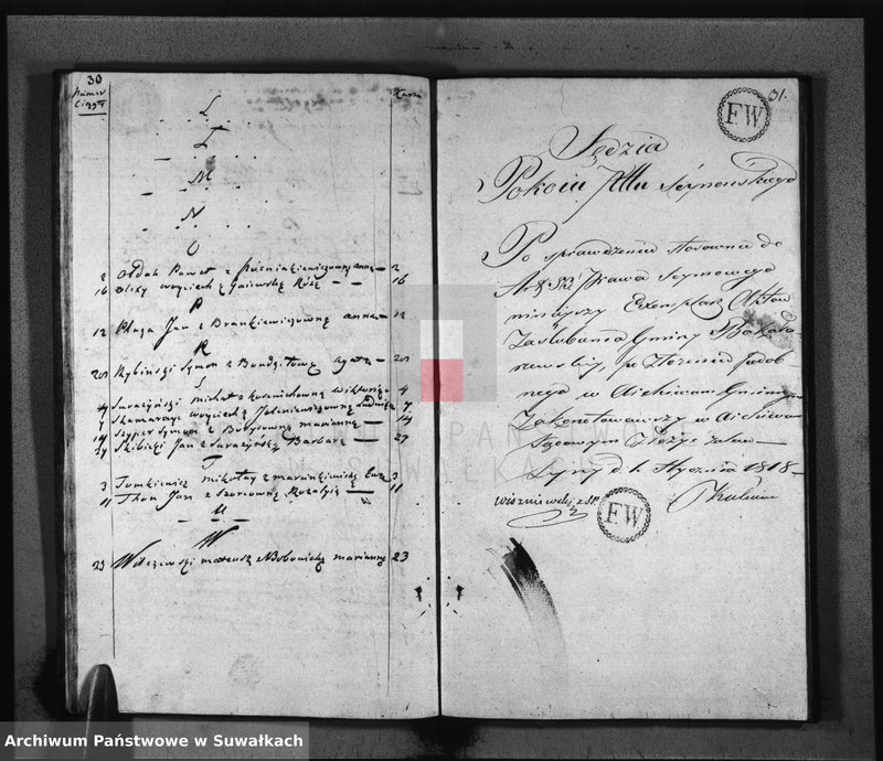 image.from.unit.number "Akta Zaślubionych Gminy Bakałarzewskiey"