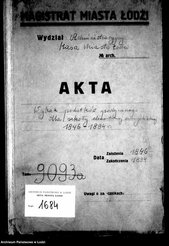 Obraz 4 z jednostki "Wykaz podatków podymnego dla szkoły elementarnej ewangelickiej"