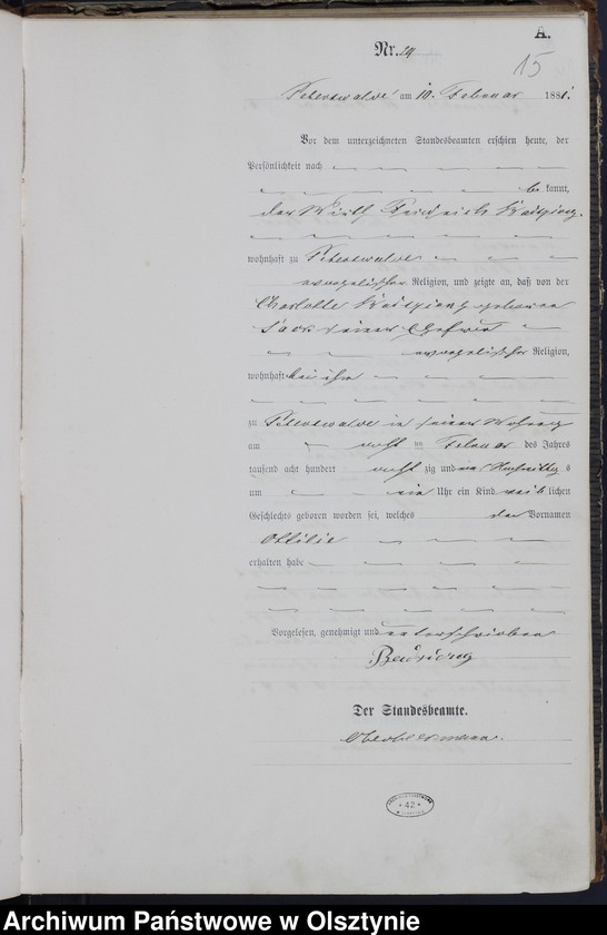 image.from.unit.number "Geburts-Haupt-Register Nr 15 - 159"