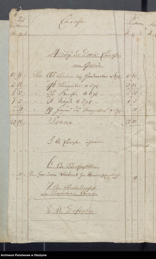 image.from.unit.number "Jahr Armen Cassen Rechnung der Widminnschen Kirche"