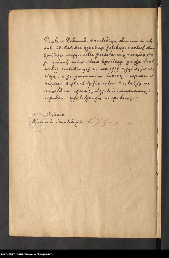 image.from.unit.number "Księga akt małżeństw par. Smolniki za 1919-29 r."