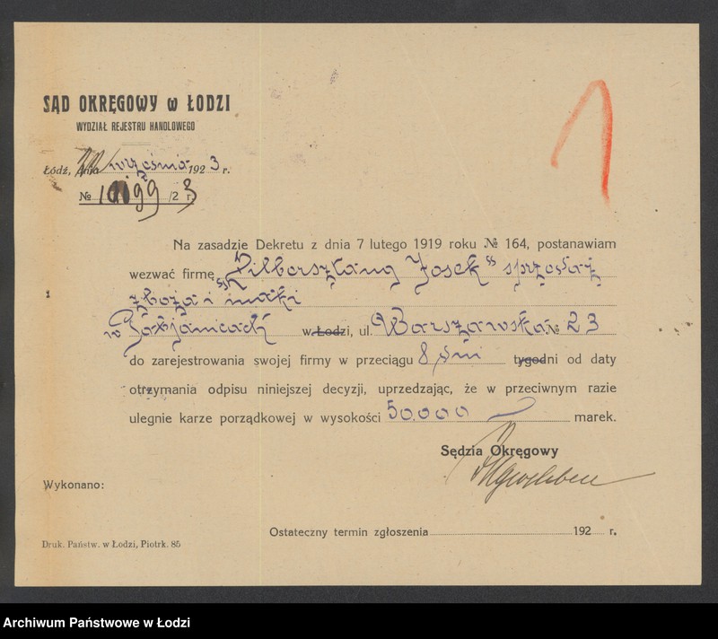 Obraz 3 z jednostki "Zilbersztanc Josek- sprzedaż mąki i zboża"