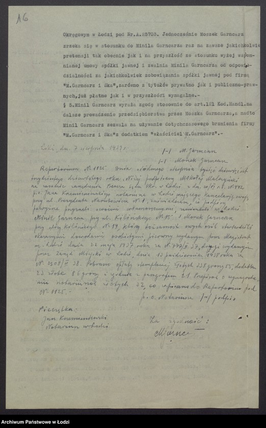 Obraz 18 z jednostki "Moszek Garncarz, Minil Garncarz- sprzedaż wyrobów włókienniczych"