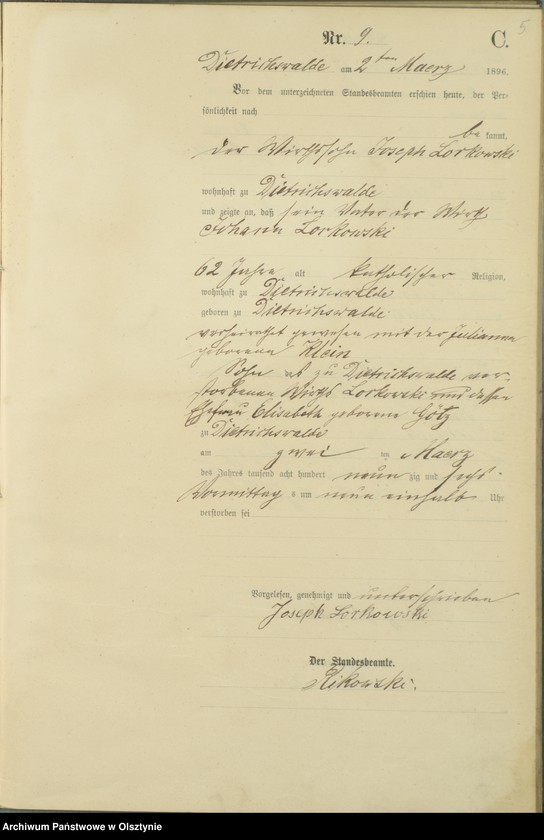 image.from.unit.number "Sterbe-Haupt-Register Nr 3 - 4 i 7 - 50"