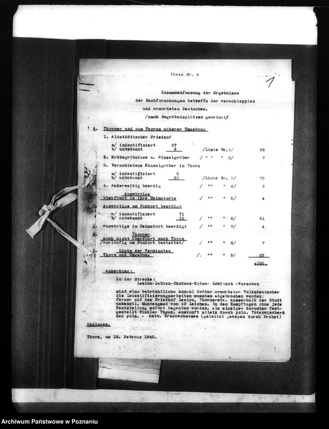 Obraz 5 z jednostki "Thorner Liste der Ermordeten und Vermissten (Toruń)"