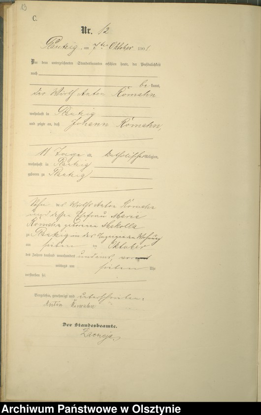 image.from.unit.number "Sterbe-Haupt-Register Nr 1 - 21"