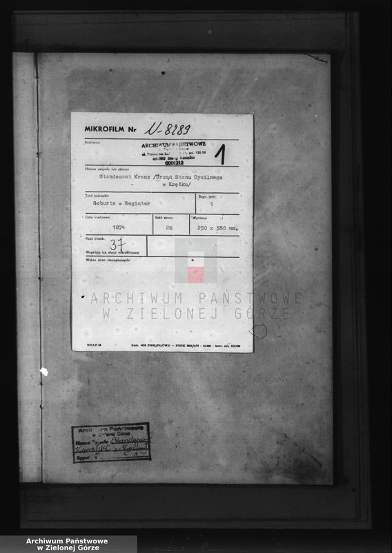 Obraz z jednostki "Geburts-Register"