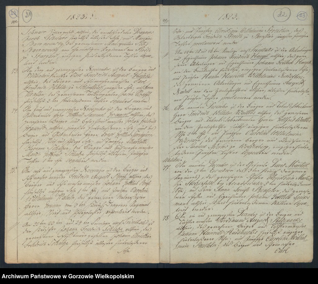 image.from.unit.number "Duplikate der Kirchenbücher der Hauptkirche zu Landsberg an der Warthe"