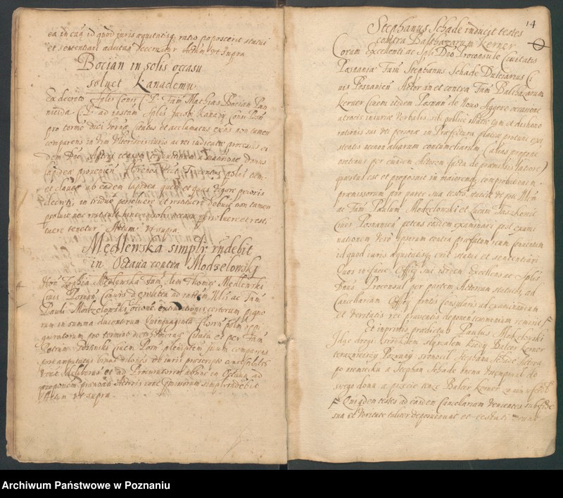 Obraz 18 z jednostki "Protocolon anni 1641actorum officii consularis Posnaniensis."