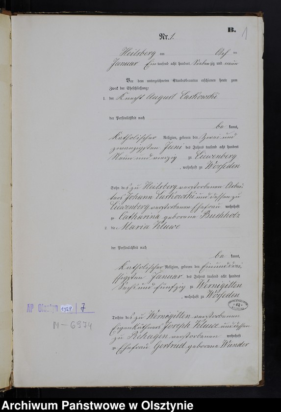 image.from.unit.number "Heiraths-Haupt-Register Nr 1 - 33"