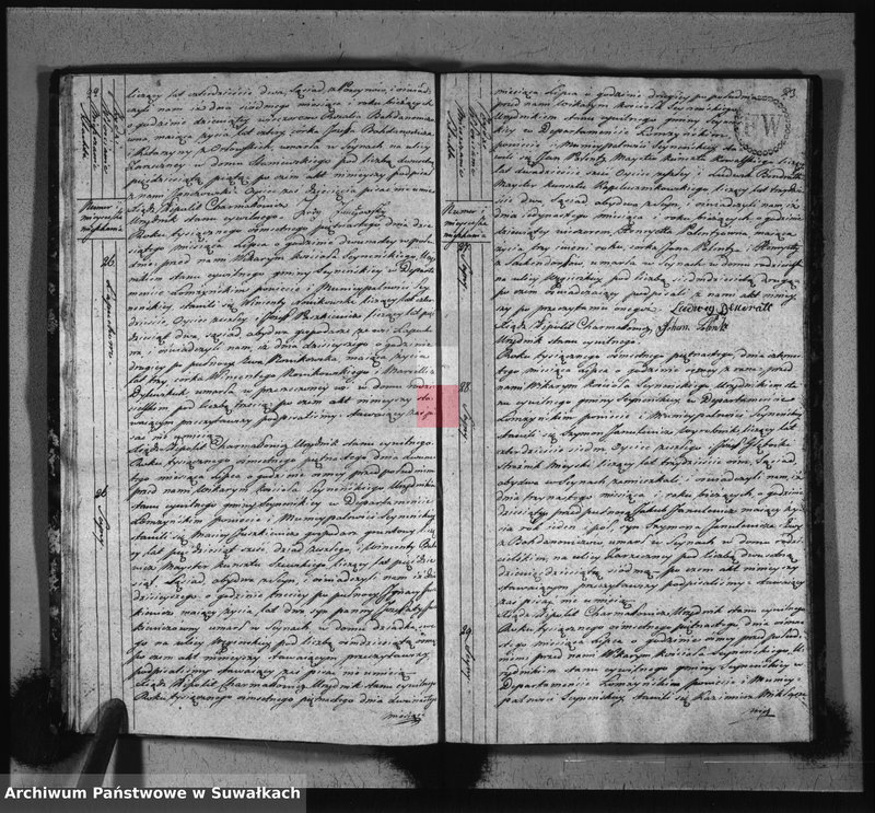 image.from.unit.number "Akta stanu cywilnego zeszłych w gminie seyneńskiey od 1-go stycznia 1815 roku."