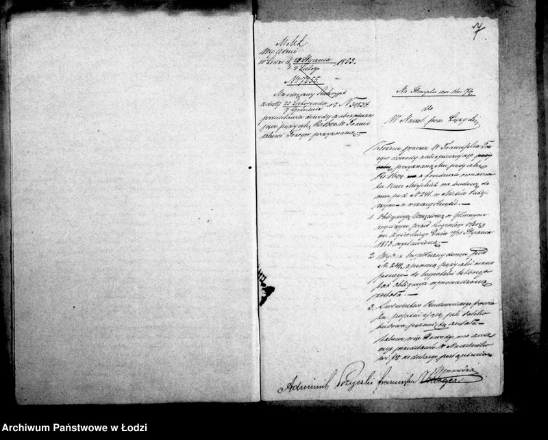 Obraz 10 z jednostki "Akta tyczące się pożyczki Franciszka Traegera"