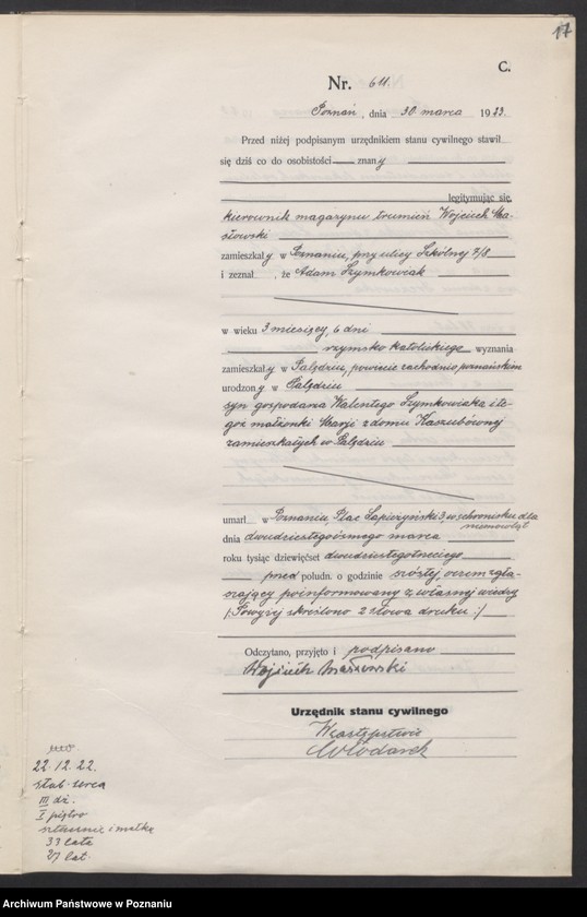 image.from.unit.number "Księga miejscowa zgonów tom II [Rejestr główny zgonów]"