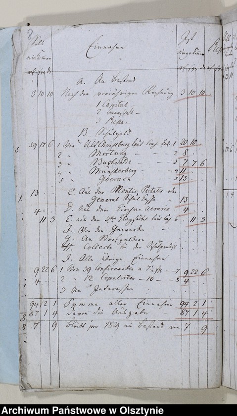 image.from.unit.number "Alt Christburgschen Schul-Cassen Rechnung 1826-1828, 1836-1838"