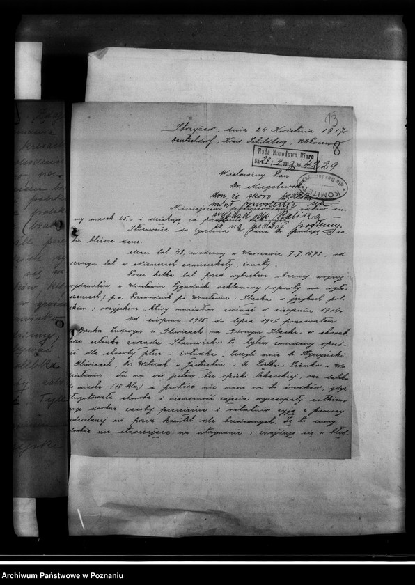 image.from.unit.number "Korespondencja - listy jeńców wojennych o pomoc materialną i prawną z różnych obozów jenieckich."