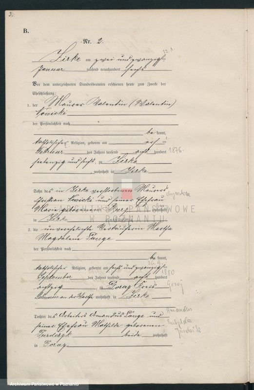 Obraz 6 z jednostki "Heirats-Haupt-Register"
