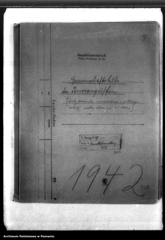 Obraz 4 z jednostki "Listy personelu niemieckiego i polskiego szkoły według stanu na 4 II 1944 r]."