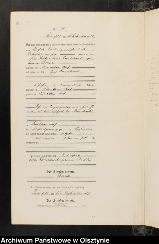 image.from.unit.number "Sterbe-Neben-Register Nr 1 - 21"
