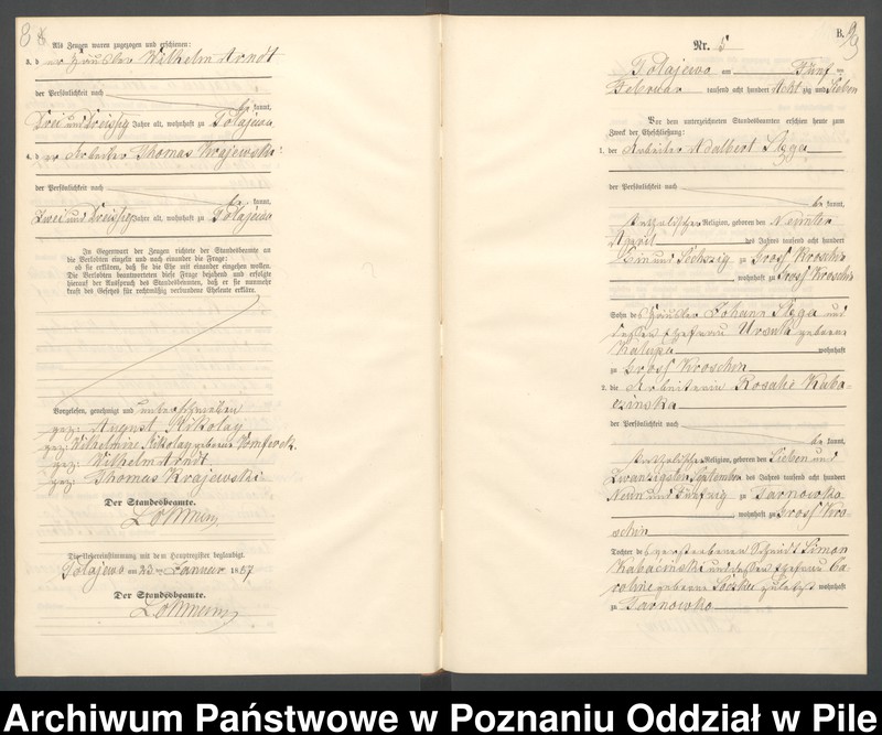 Obraz 7 z jednostki "Księga małżeństw"