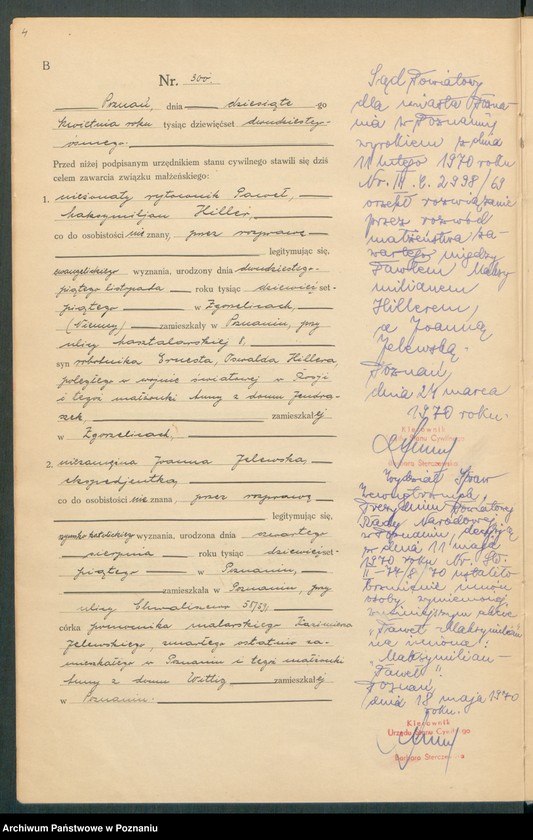 Obraz 6 z jednostki "Księga miejscowa małżeństw tom II [Rejestr główny małżeństw]"