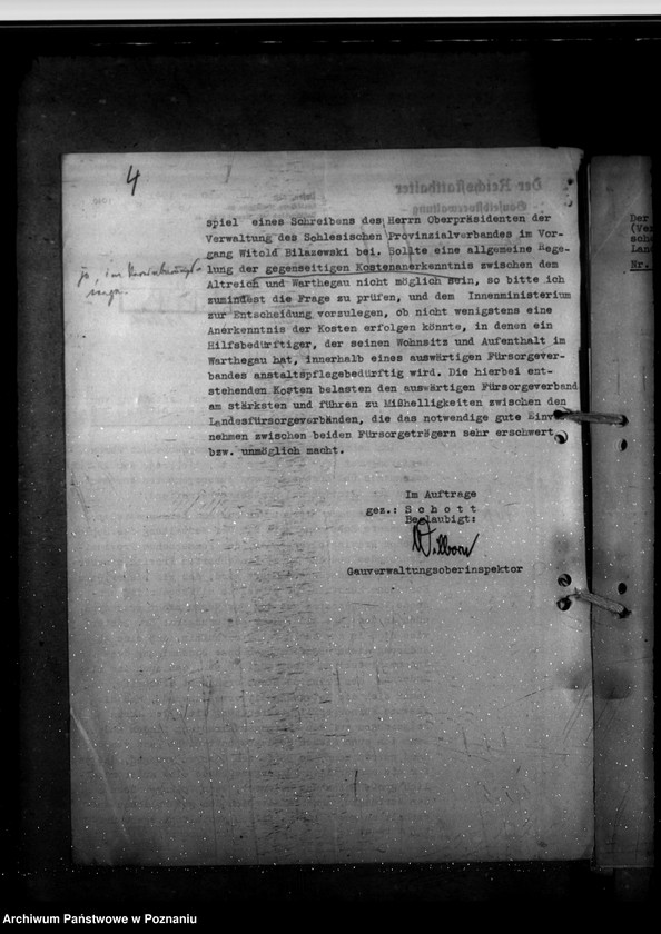 Obraz 8 z jednostki "Fürsorgerechtliche Beziehungen zu Fürsorgeträgern ausserhalb des Warthegaues"