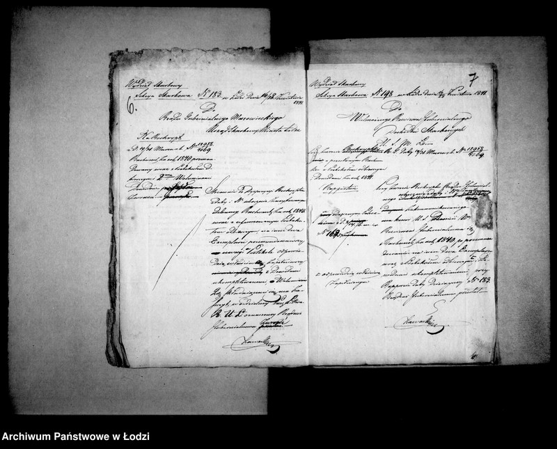 Obraz 9 z jednostki "[Korespondencja z Wydziałem Sarbowym Rządu Gubernialnego Mazowieckiego]"