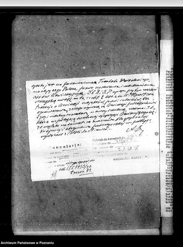 Obraz 8 z jednostki "Sprawy prawne dokumenty, wnioski i korespondencja z Departamentu Sprawiedliwości"