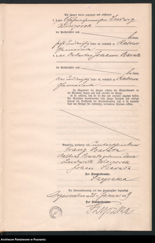 Obraz 17 z jednostki "Księga małżeństw"