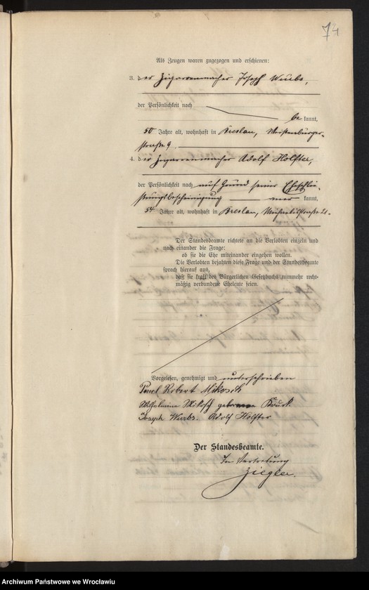 image.from.unit.number "Heiraths-Haupt-Register Breslau I 1909 Band 4"