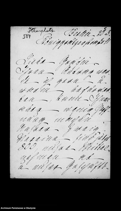 image.from.unit.number "/Gfin Ch. Itzenplitz, Blanka v. Kaltsch, Lina v. Perbandt u. Landrat Staudy an Anna Gfin Lehnd/"