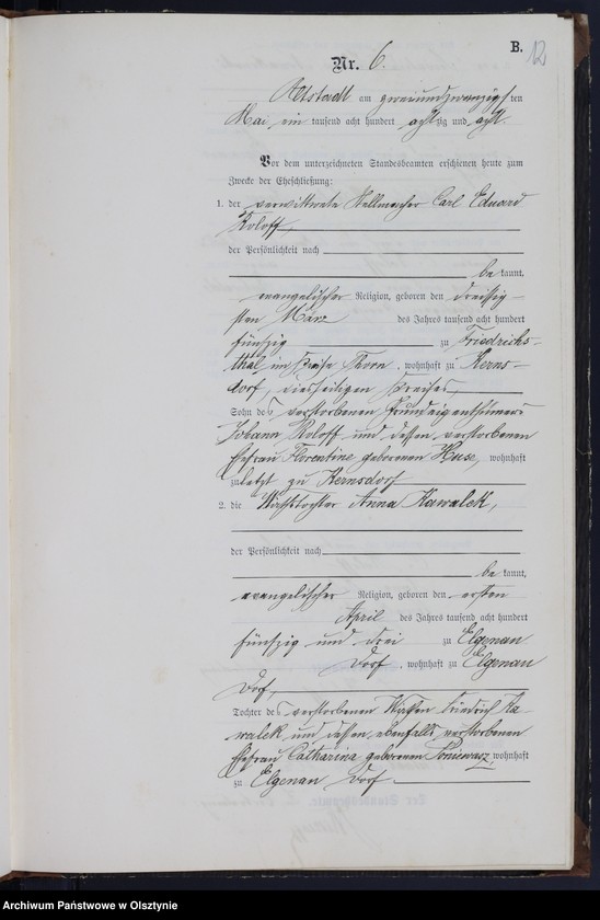 image.from.unit.number "Heiraths-Neben-Register Nr 1 - 19"