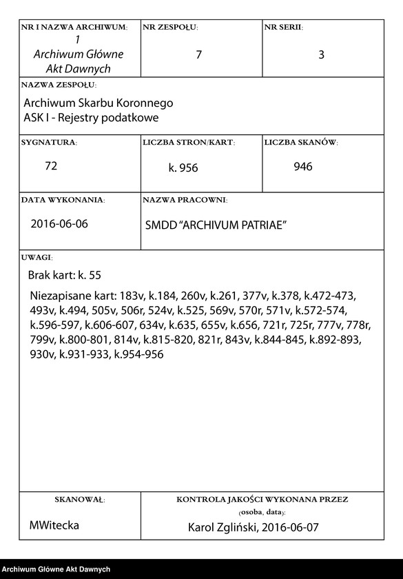 image.from.unit.number "Rejestry pogłównego generalnego z różnych województw."