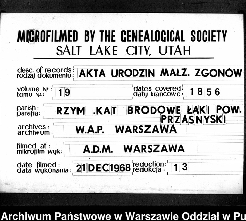 image.from.unit.number "Akta urodzeń, małżeństw i zgonów"