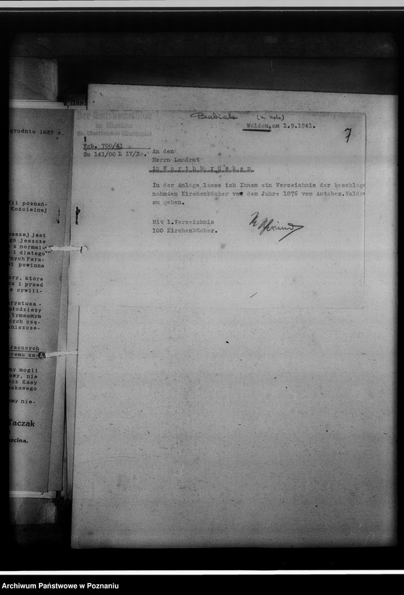 Obraz 12 z jednostki "Einziehungsprotokolle [ksiąg kościelnych] Kreis Warthbrücken [powiat kolski]"