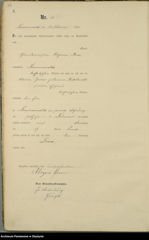 image.from.unit.number "Geburts-Haupt-Register Nr 1 - 72"