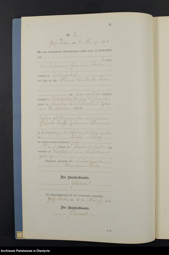 image.from.unit.number "Sterbe-Neben-Register Nr 1 - 22"
