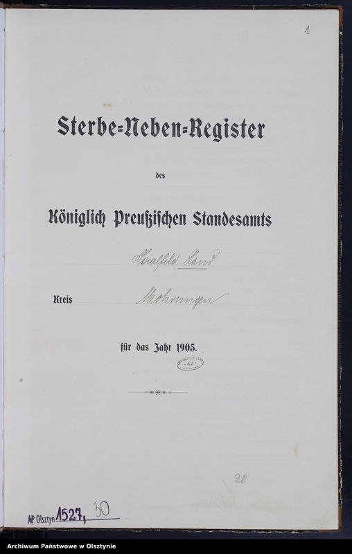 image.from.unit.number "Sterbe-Neben-Register Nr 1 - 47"