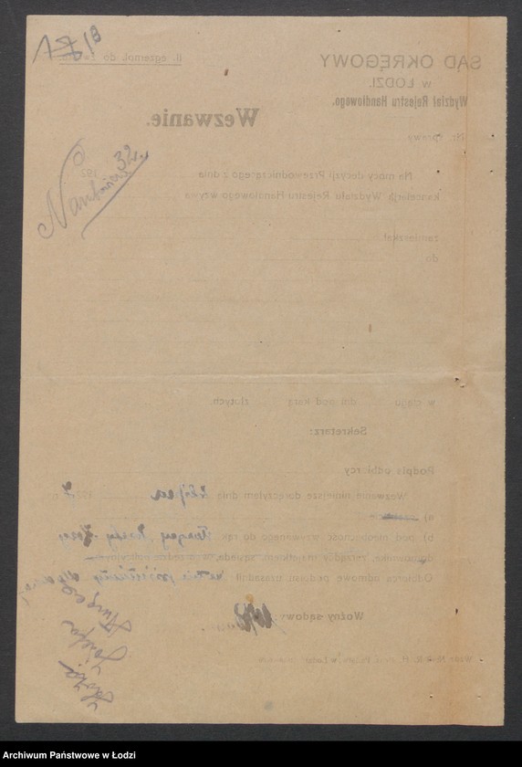 Obraz 20 z jednostki "Józef Bromberg – drobna sprzedaż skór"