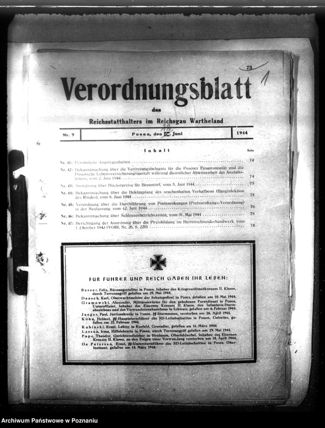 Obraz 5 z jednostki "Verordnungsblatt Nr. 9"