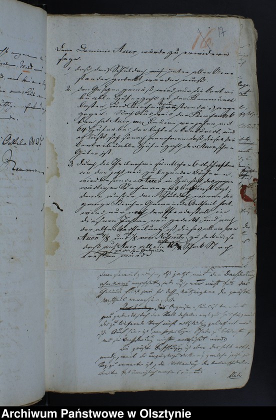image.from.unit.number "Die Bedachung u. Umzäunung der Schnellwaldschen Kirchen-Pfarr-u. Schulgrundstücke. (1799) 1825-1865"