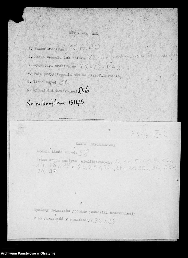 image.from.unit.number "Correspondence die Serwillensche Müle betr. /Surwile; kętrz./"
