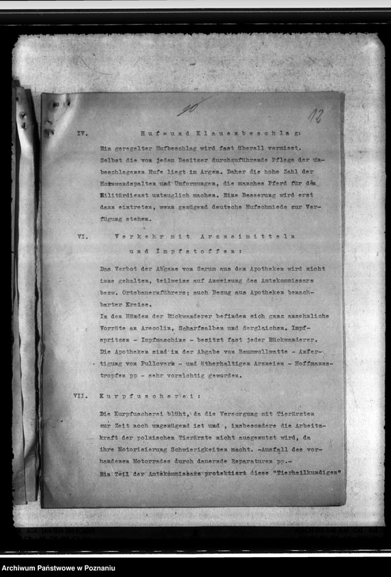 Obraz 16 z jednostki "Jahresveterinärbericht der Regierungs- Veterinärratstelle des Kreises Hermannsbad"